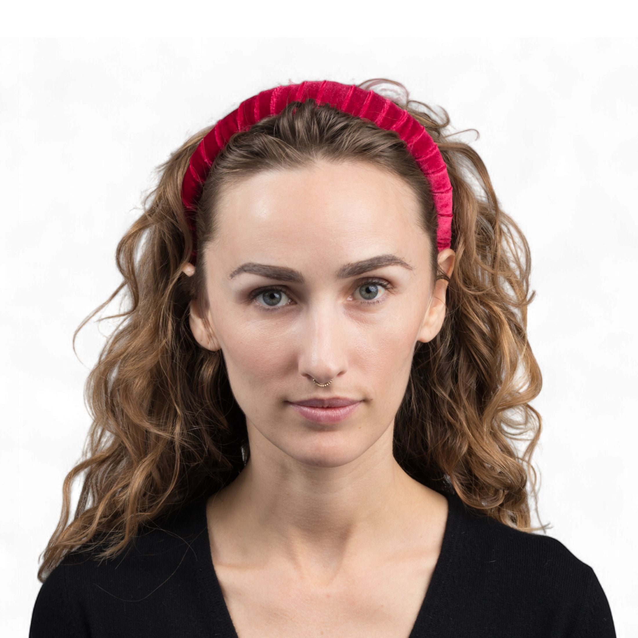 Red Velvet Padded Headband