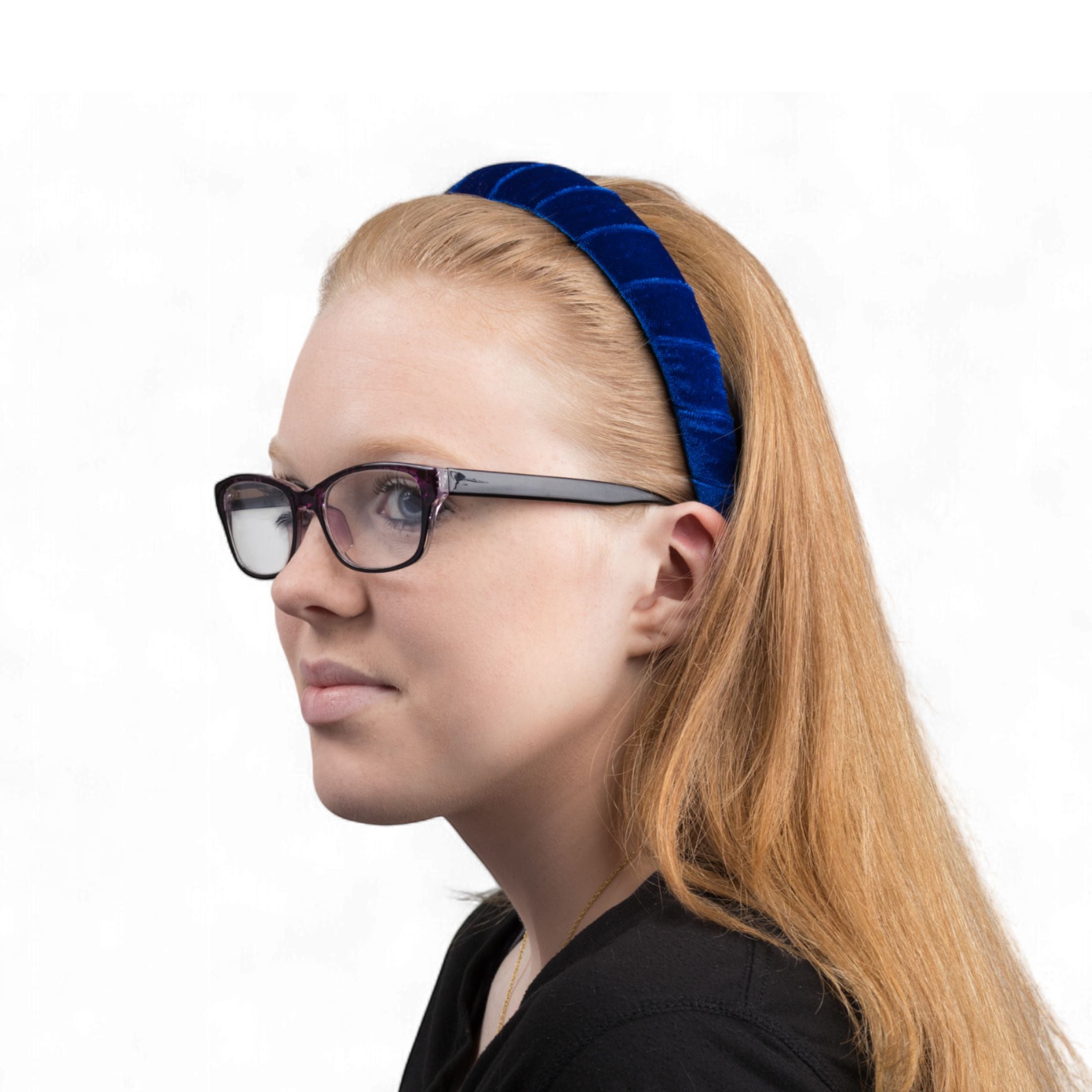 Royal Blue Velvet Headband