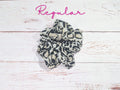 Leopard Crepe de chine Hair Scrunchie - Regular