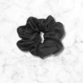 Black Shantung Hair Scrunchies