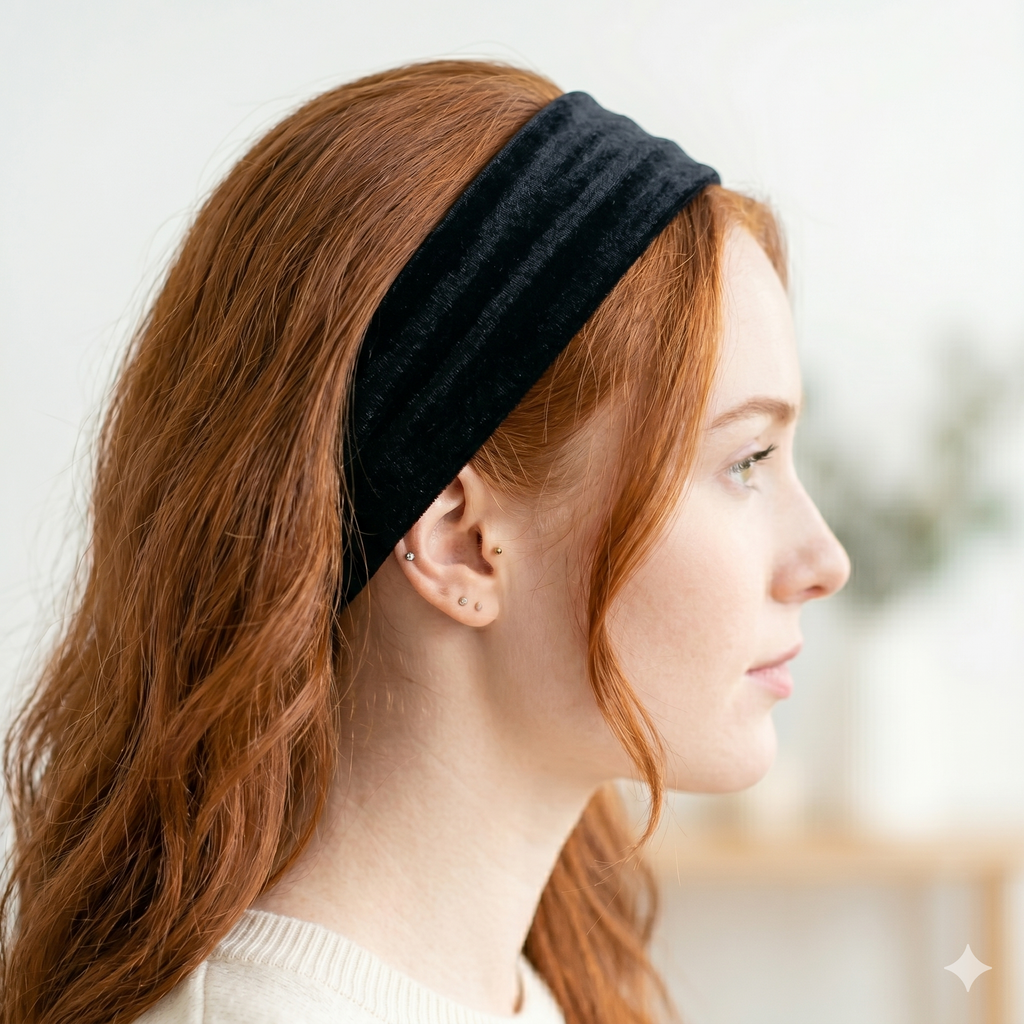 Handcrafted Stretch Velvet Headband