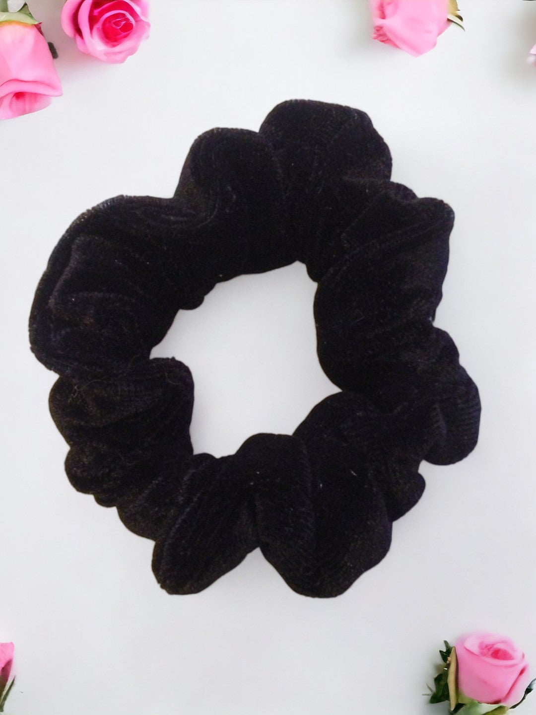 Black Velvet Scrunchy - Twiggy Scrunchies