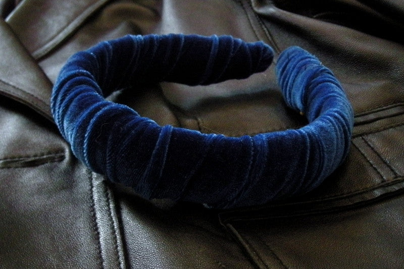 Royal Blue Velvet Headband
