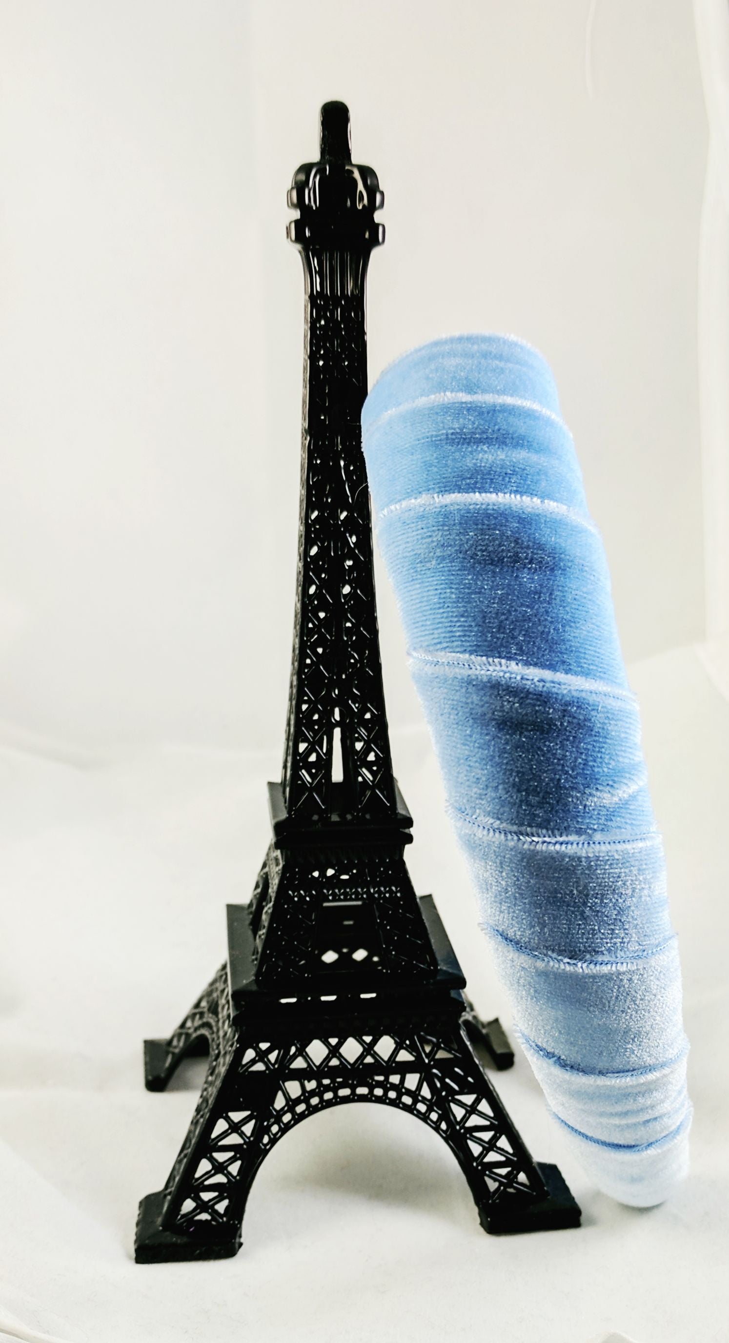 light blue velvet headband