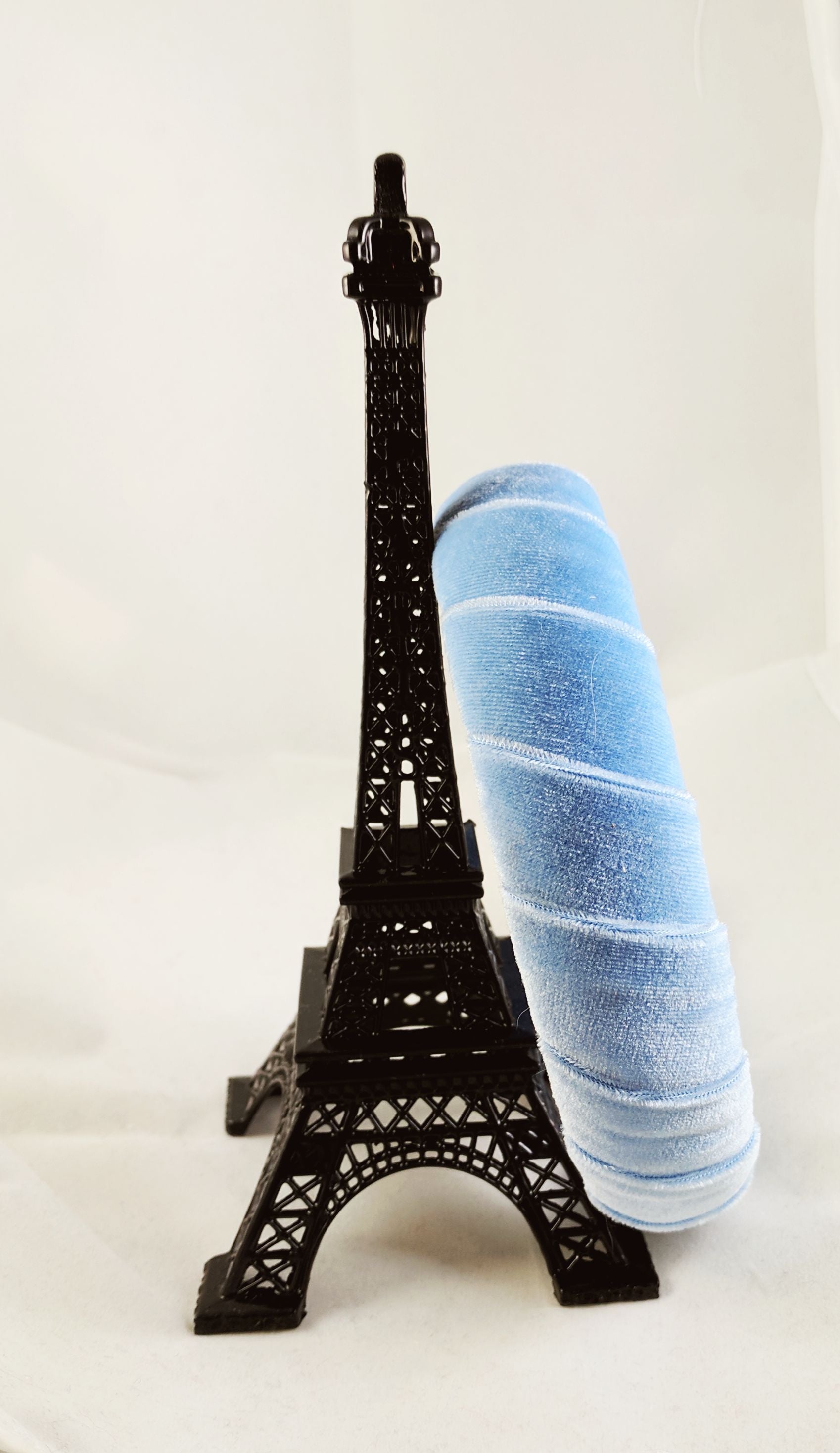 light blue velvet headband