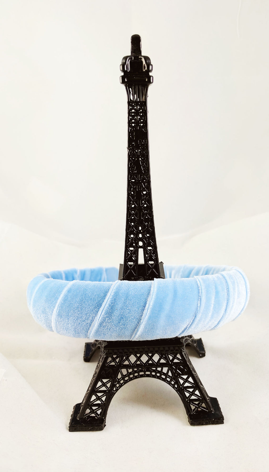 light blue velvet headband