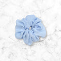 Baby Blue Chiffon Hair Scrunchy