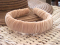 Cream velvet headband