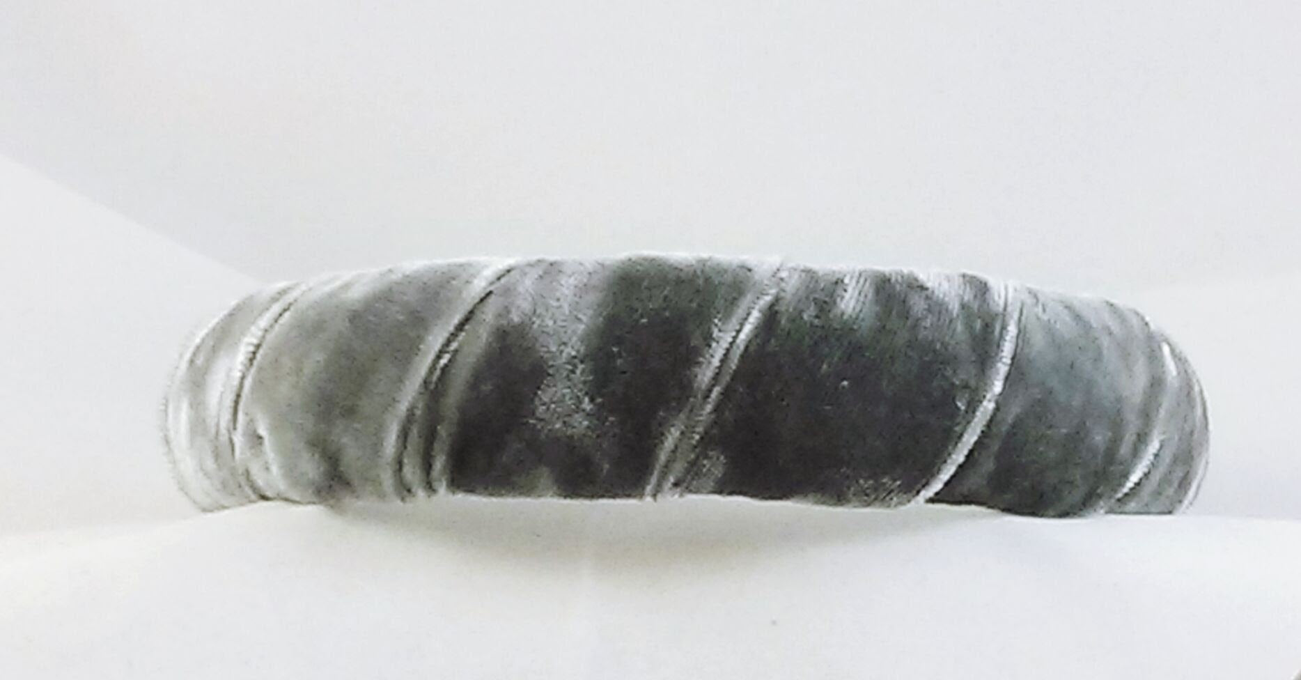 Charcoal Crushed Velvet Headband