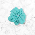 Mint Chiffon Hair Scrunchy
