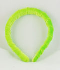 lime green velvet headband