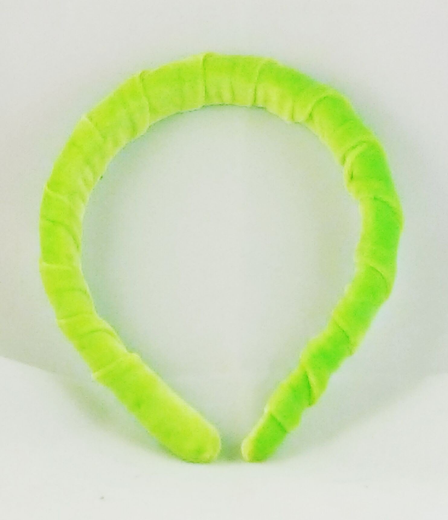 lime green velvet headband