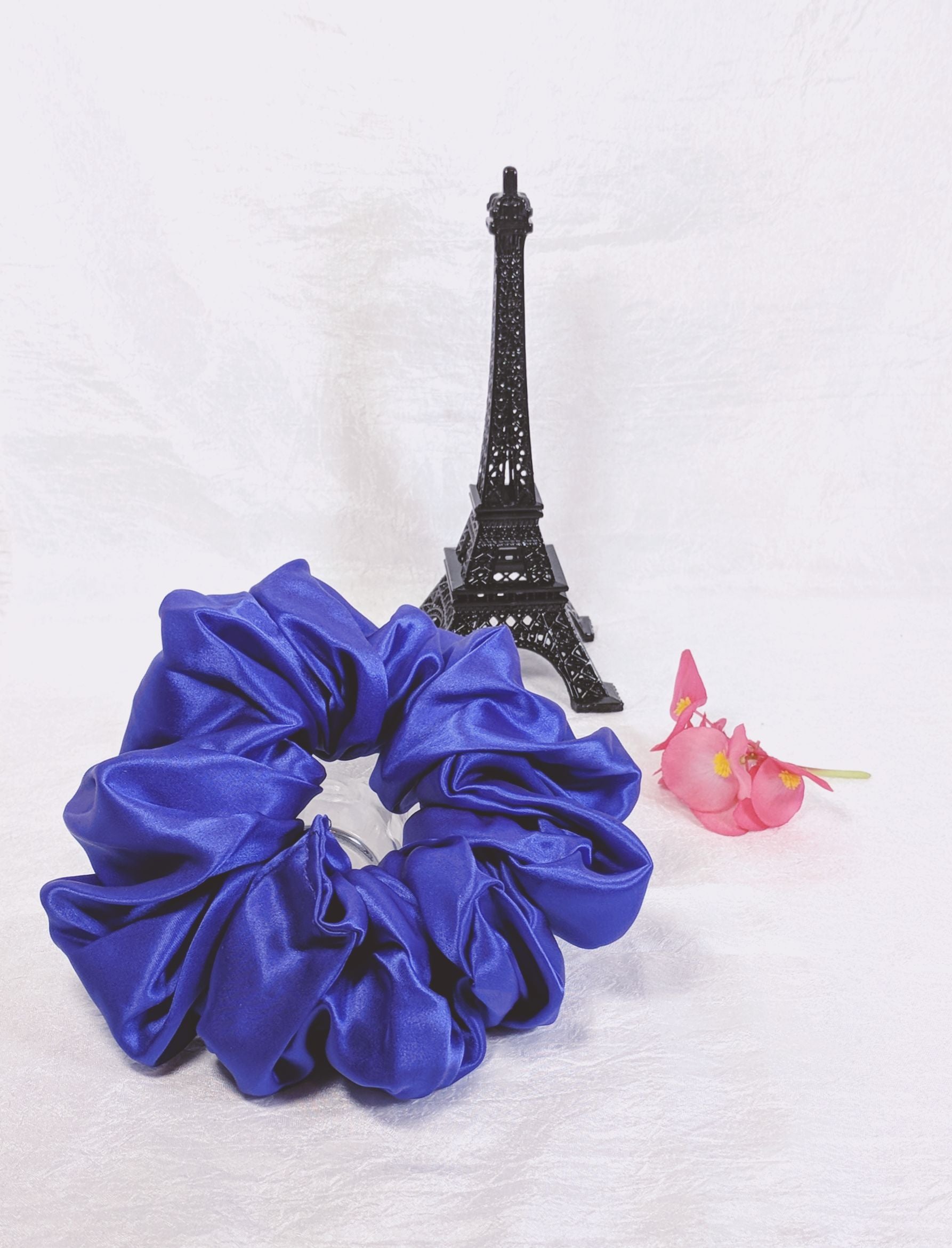 Purple Silk Charmeuse Scrunchy - Jumbo