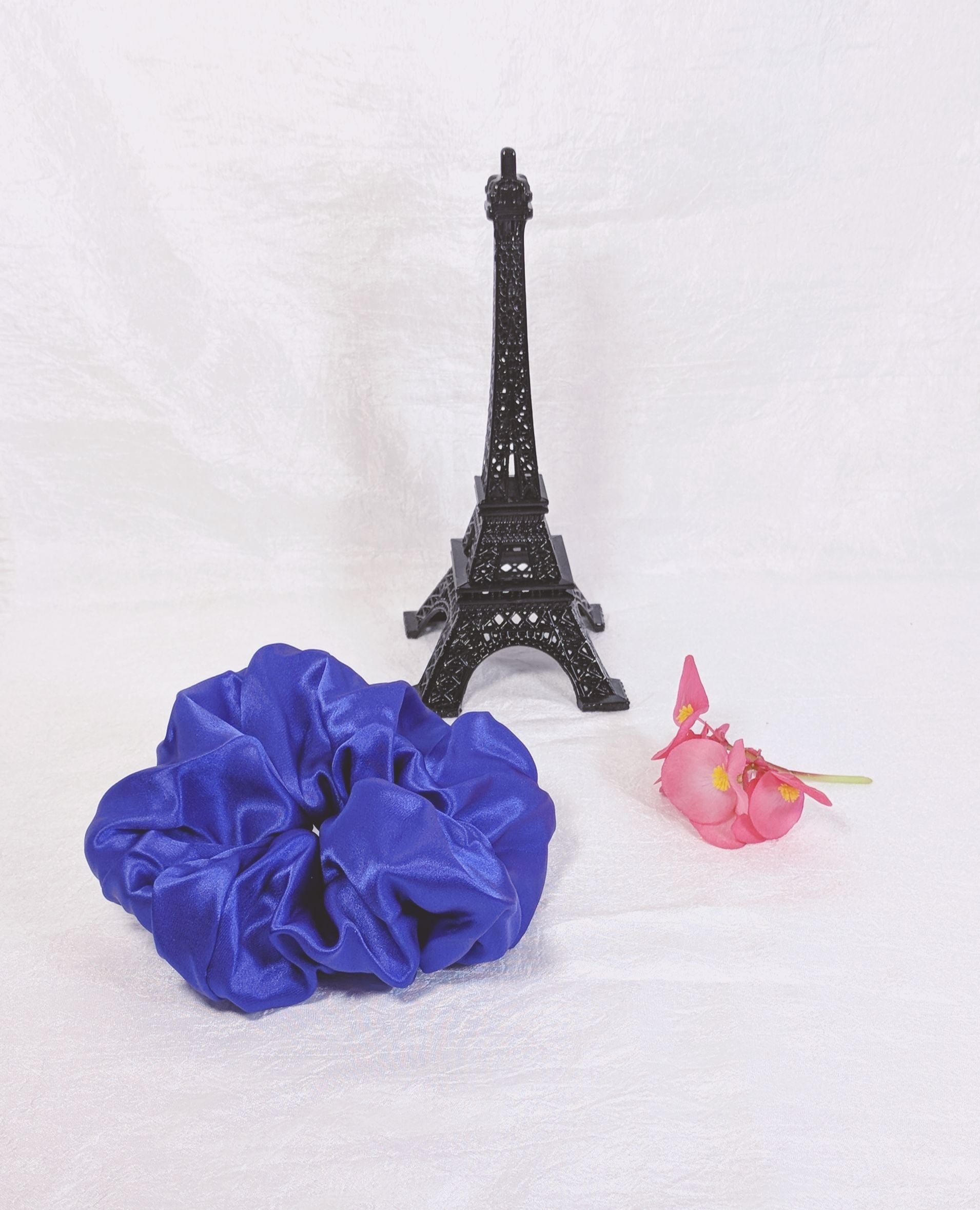 Purple Silk Charmeuse Scrunchy - Large