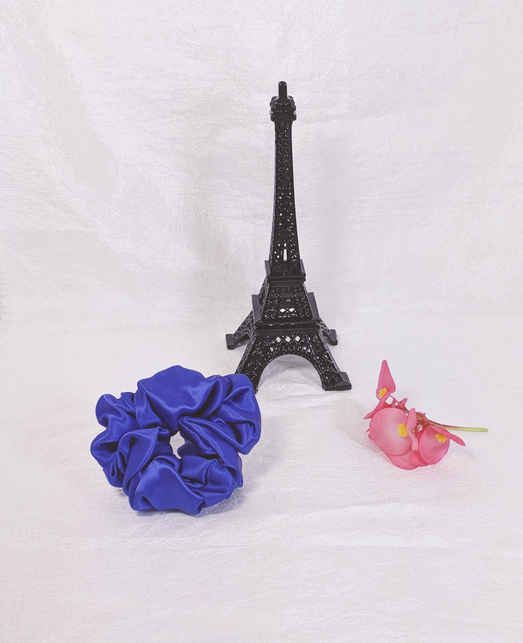 Purple Silk Charmeuse Scrunchy - Small