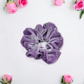 Lilac Velvet Hair Scrunchy - Regular