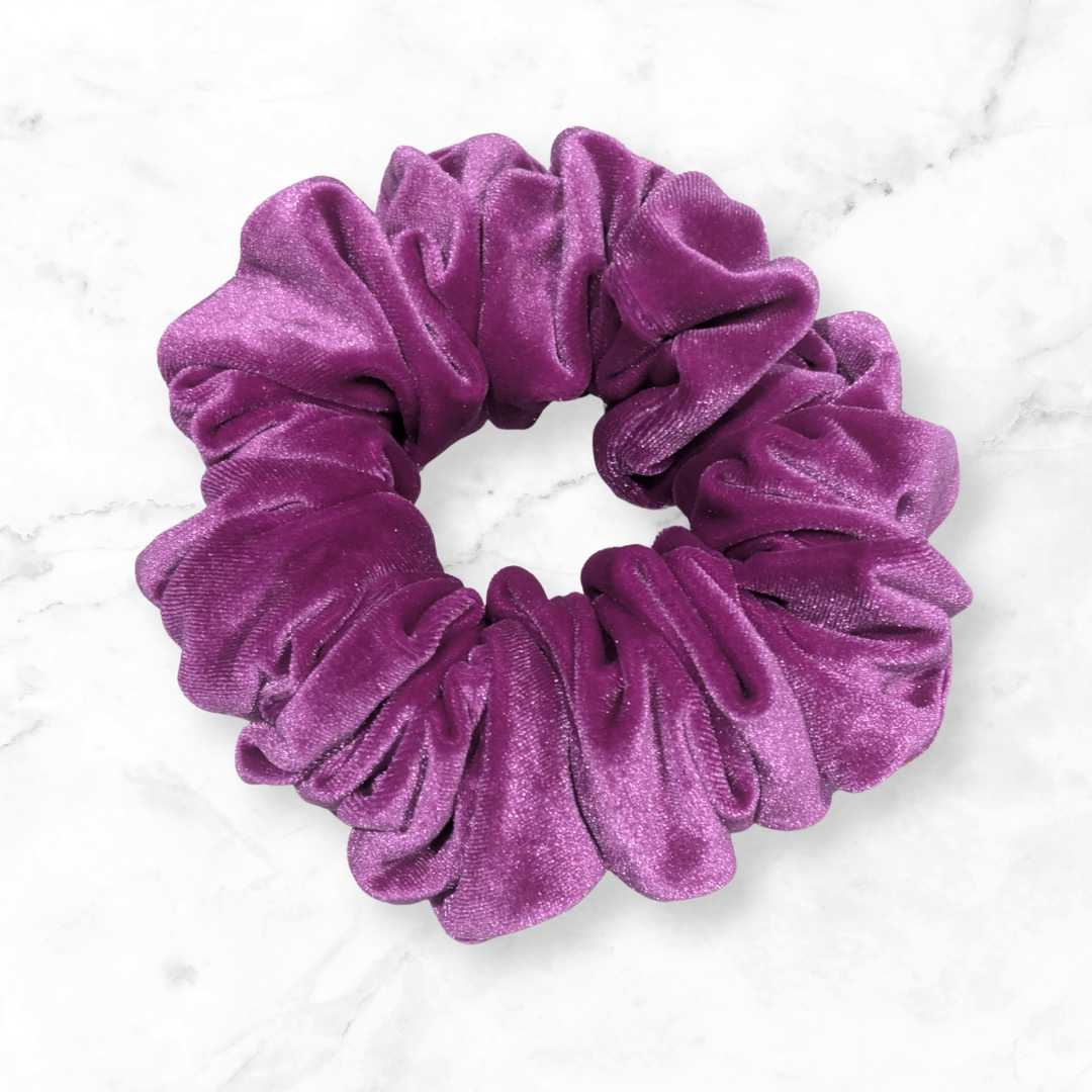 Orchid Velvet Hair Scrunchies