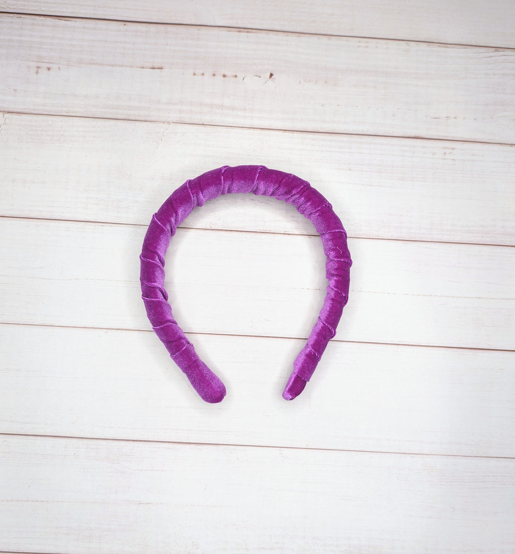 orchid velvet headband