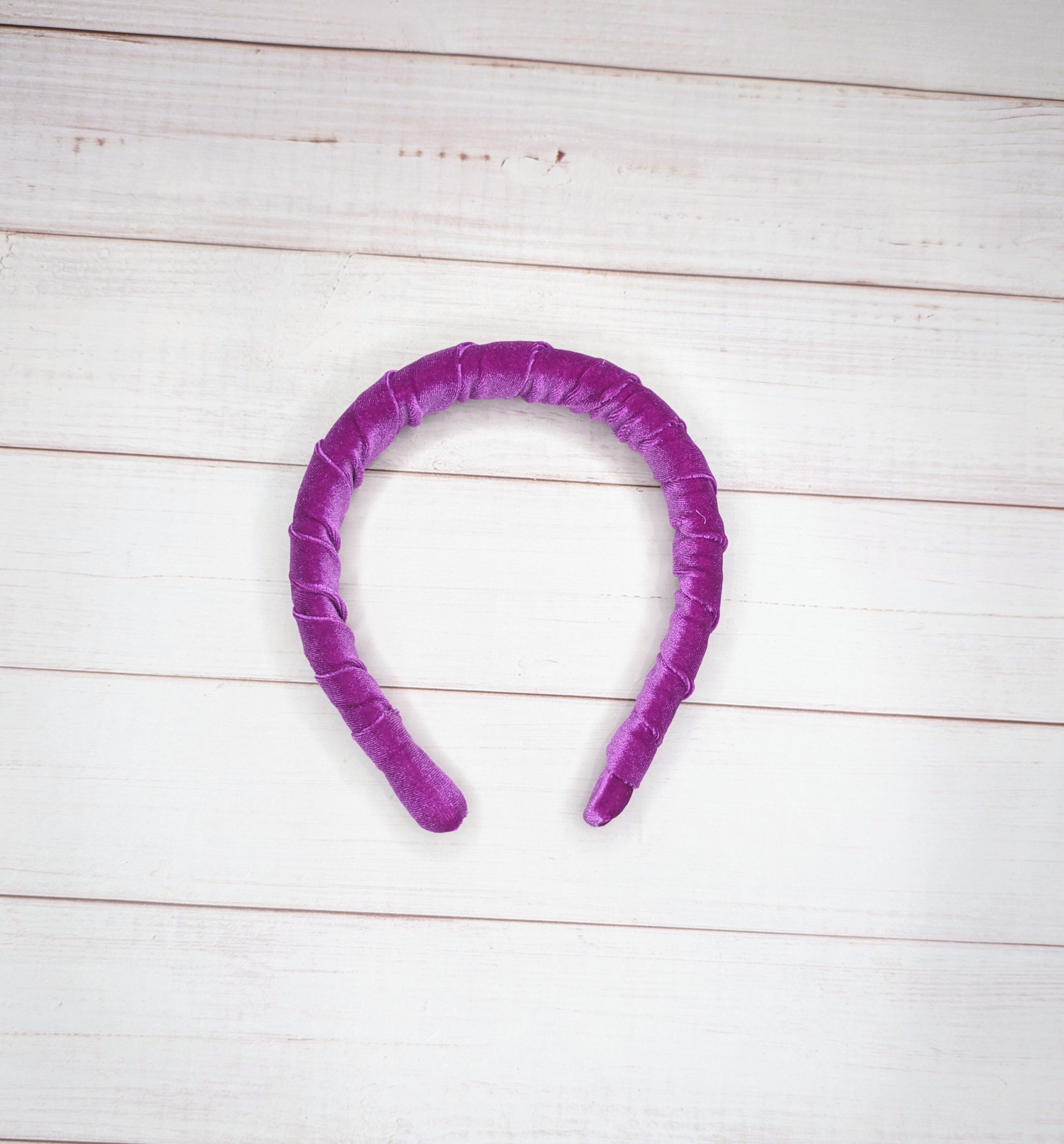 orchid velvet headband