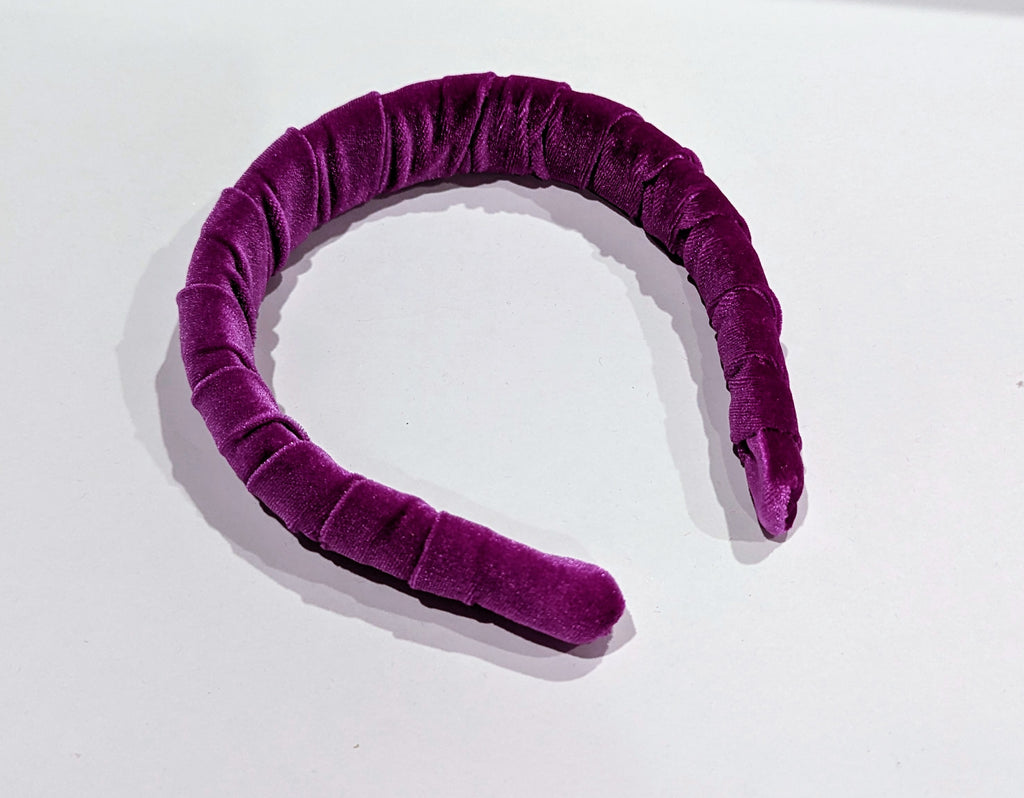 orchid velvet headband