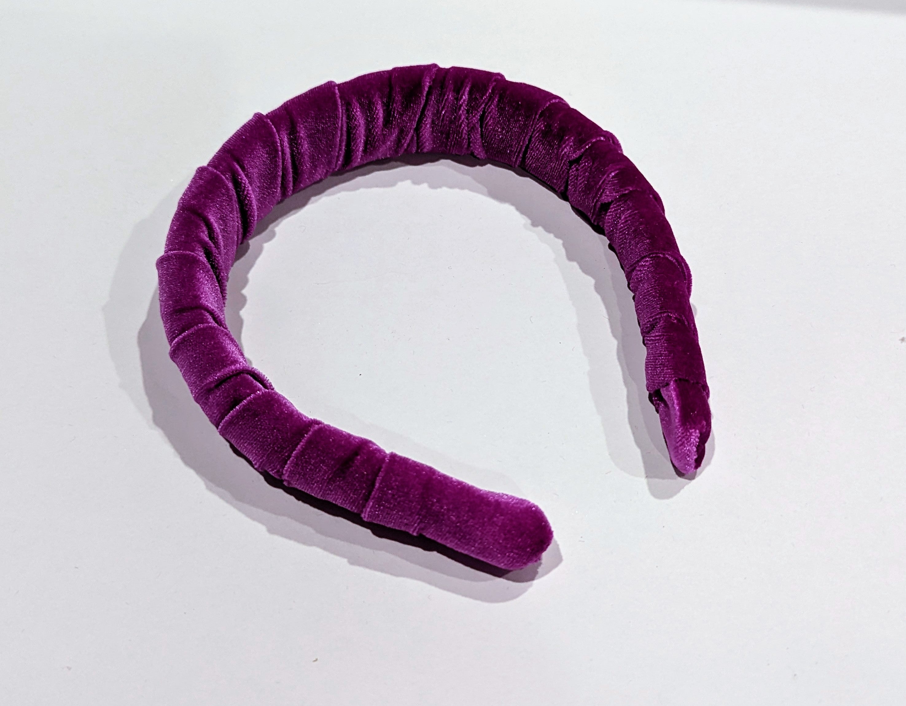 orchid velvet headband