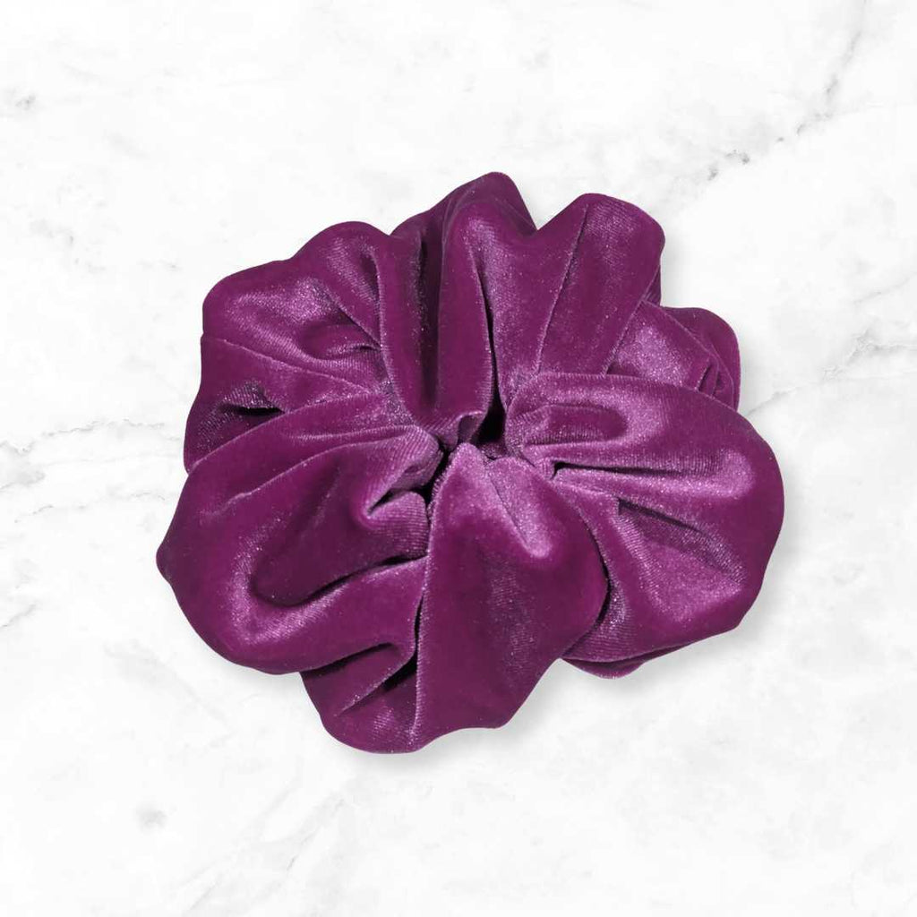 Orchid Velvet Hair Scrunchies