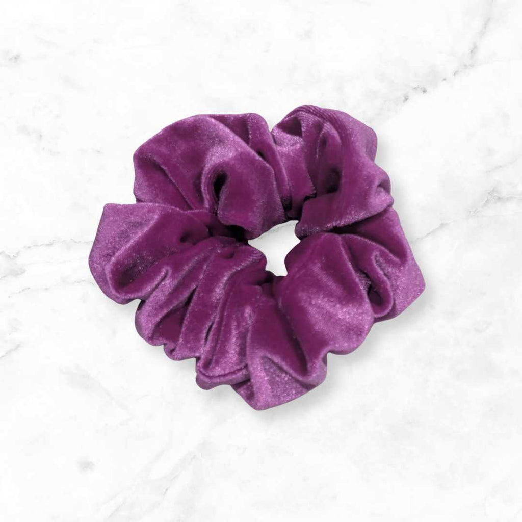 Orchid Velvet Hair Scrunchies