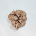 Taupe Silk Charmeuse Scrunchy - Regular