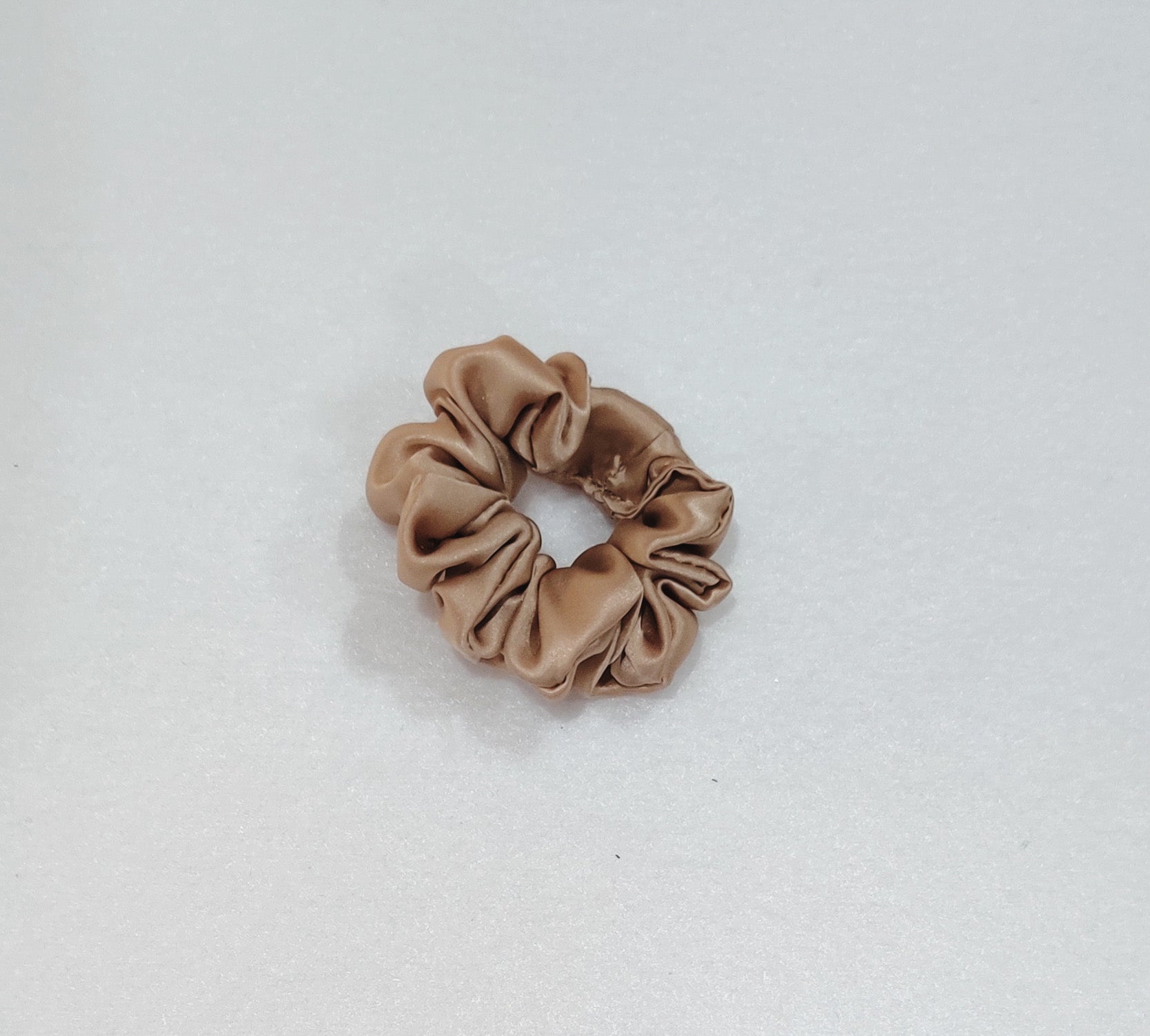 Taupe Silk Charmeuse Scrunchy - Twiggy Scrunchies