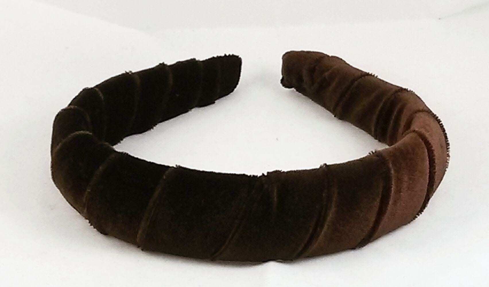 brown velvet headband