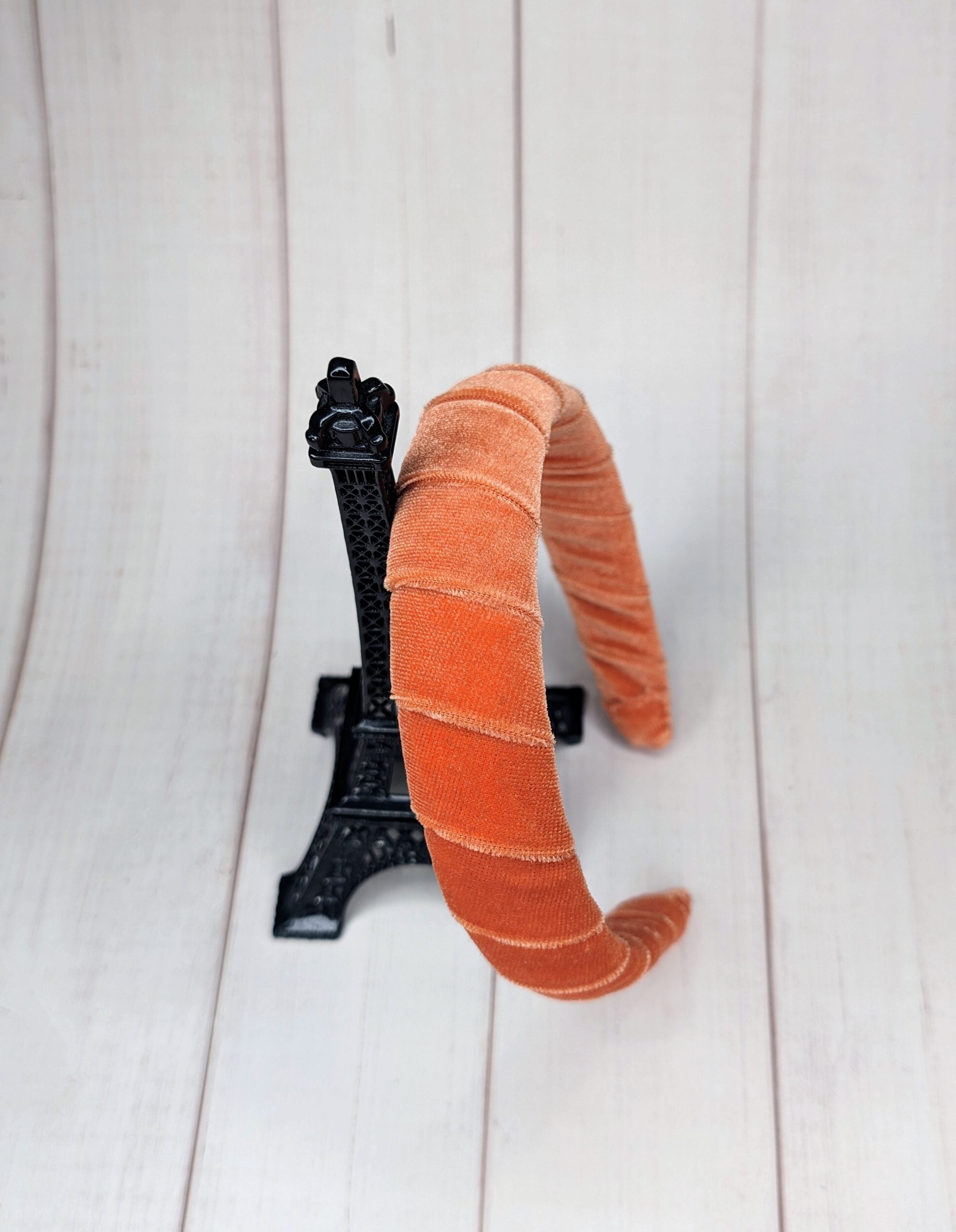 Orange Velvet Padded Headband