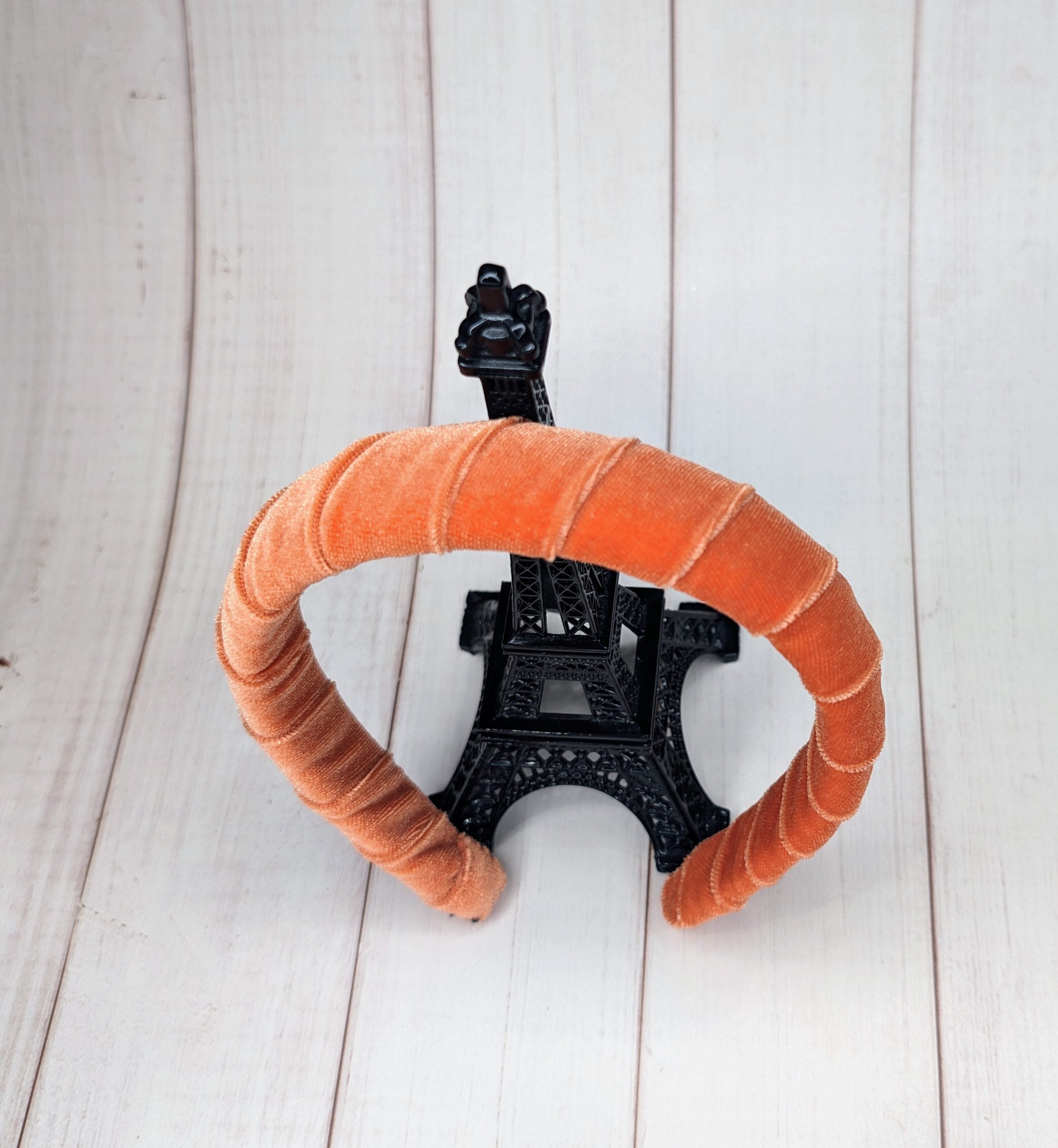 Orange Velvet Padded Headband