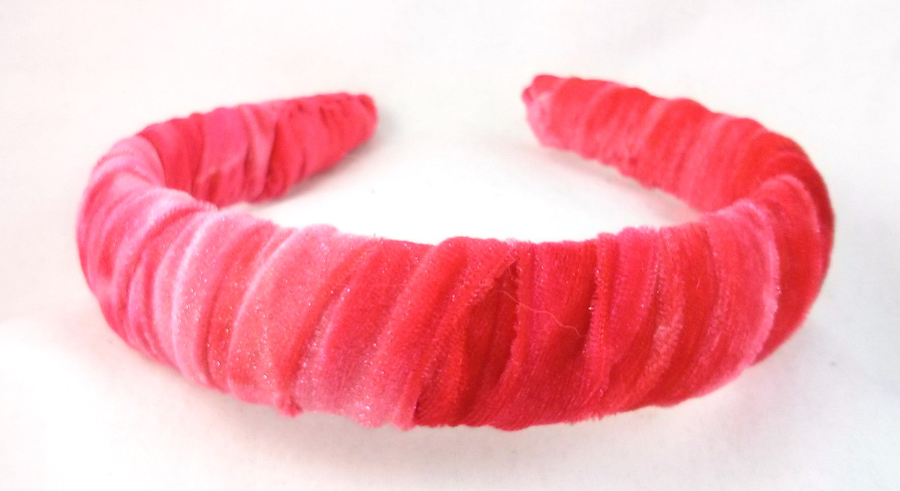 Strawberry Tie Dye  Velvet Padded Headband