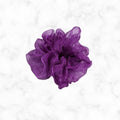 Purple Organza Hair Scrunchy