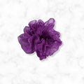 Purple Crystal Organza Scrunchie