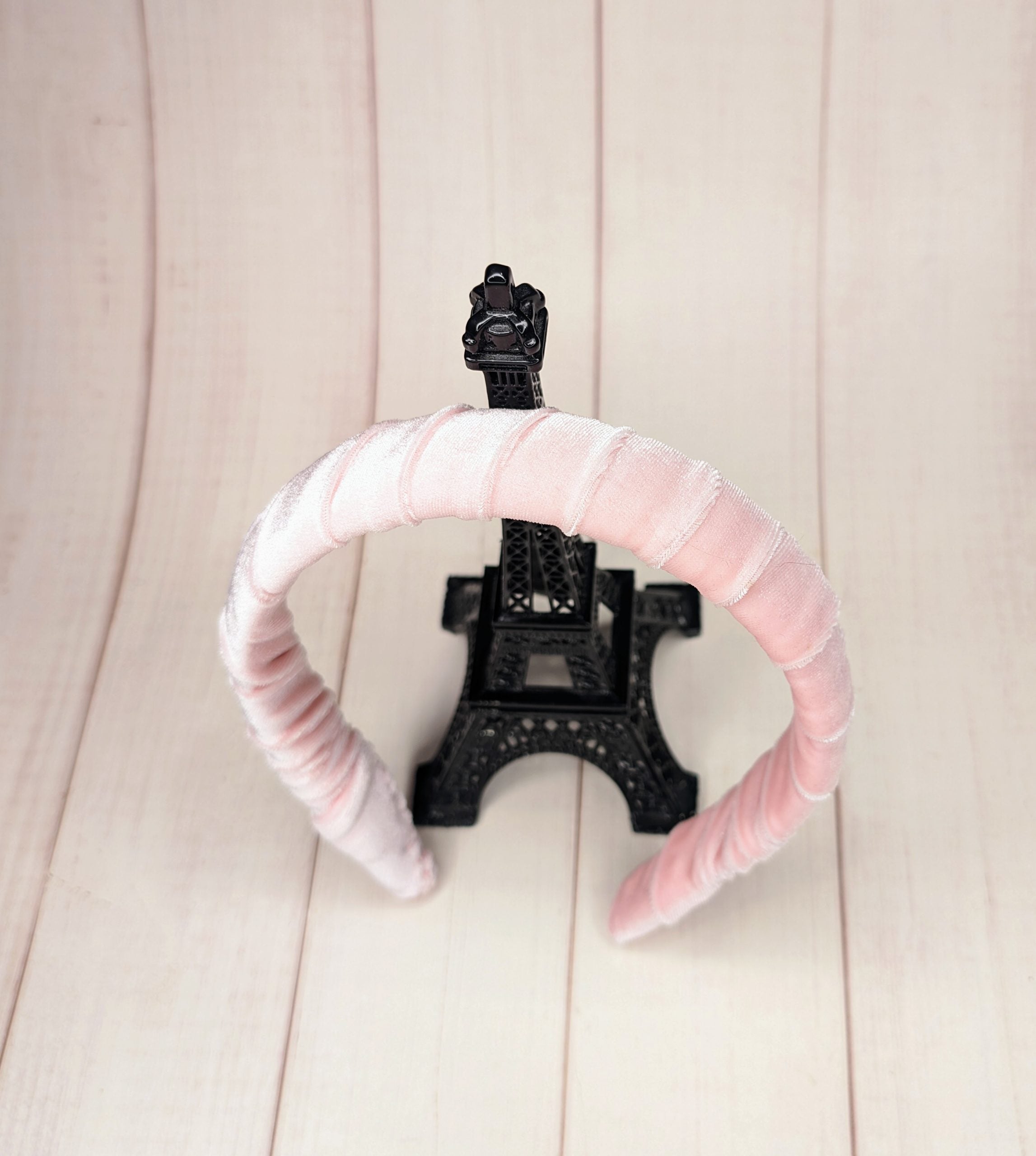 Light Peach Velvet Padded Headband