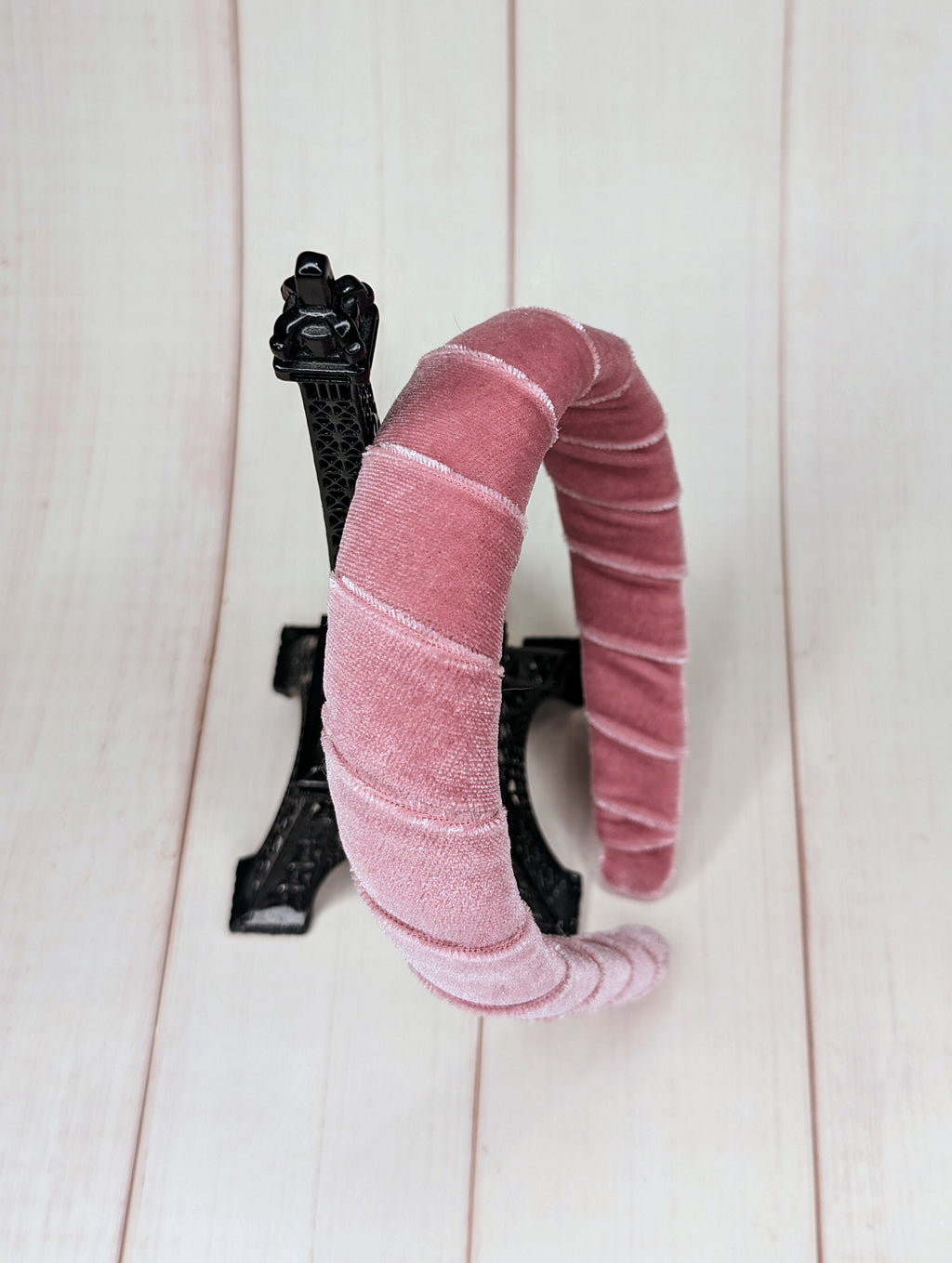 dusty rose velvet headband