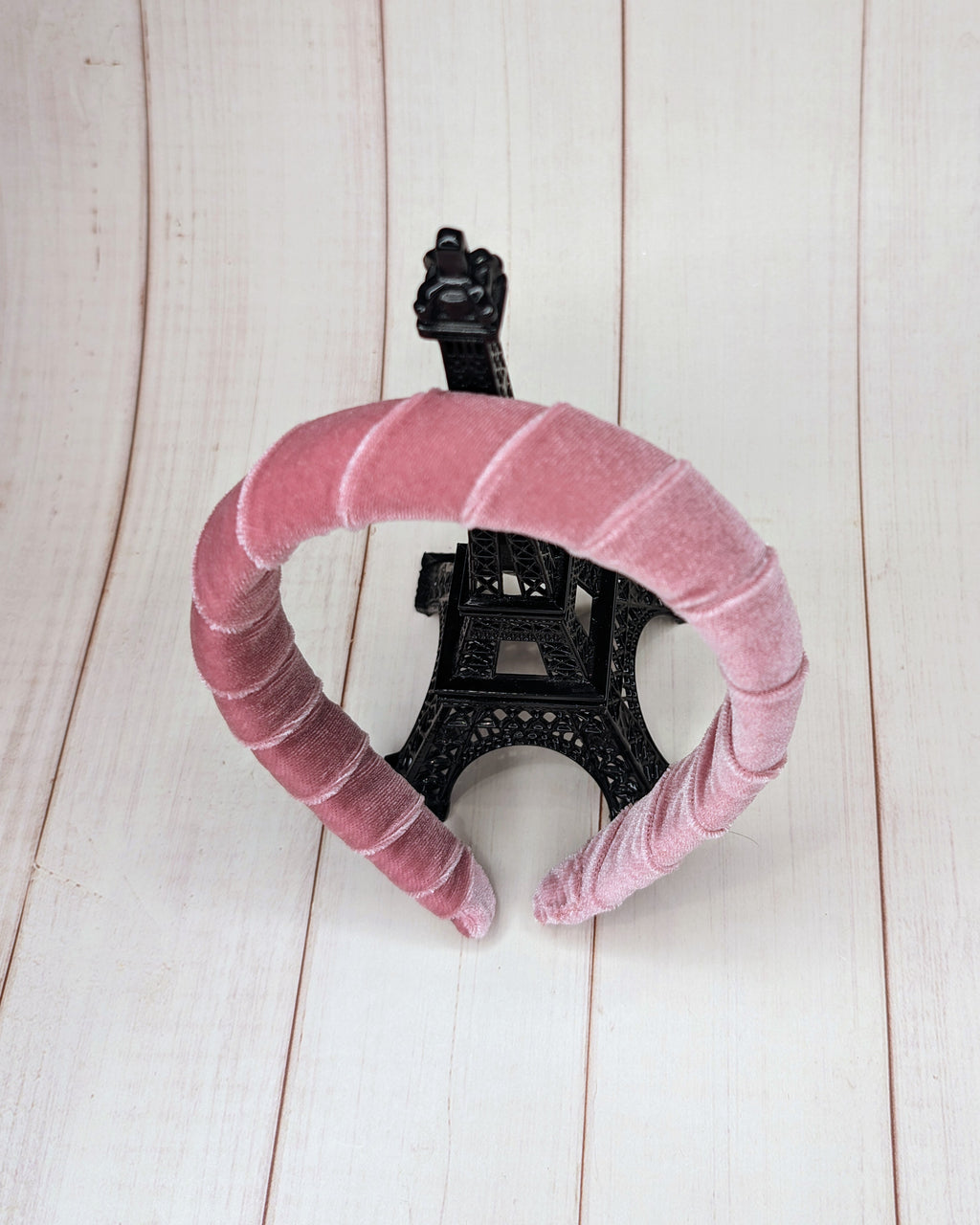 dusty rose velvet headband