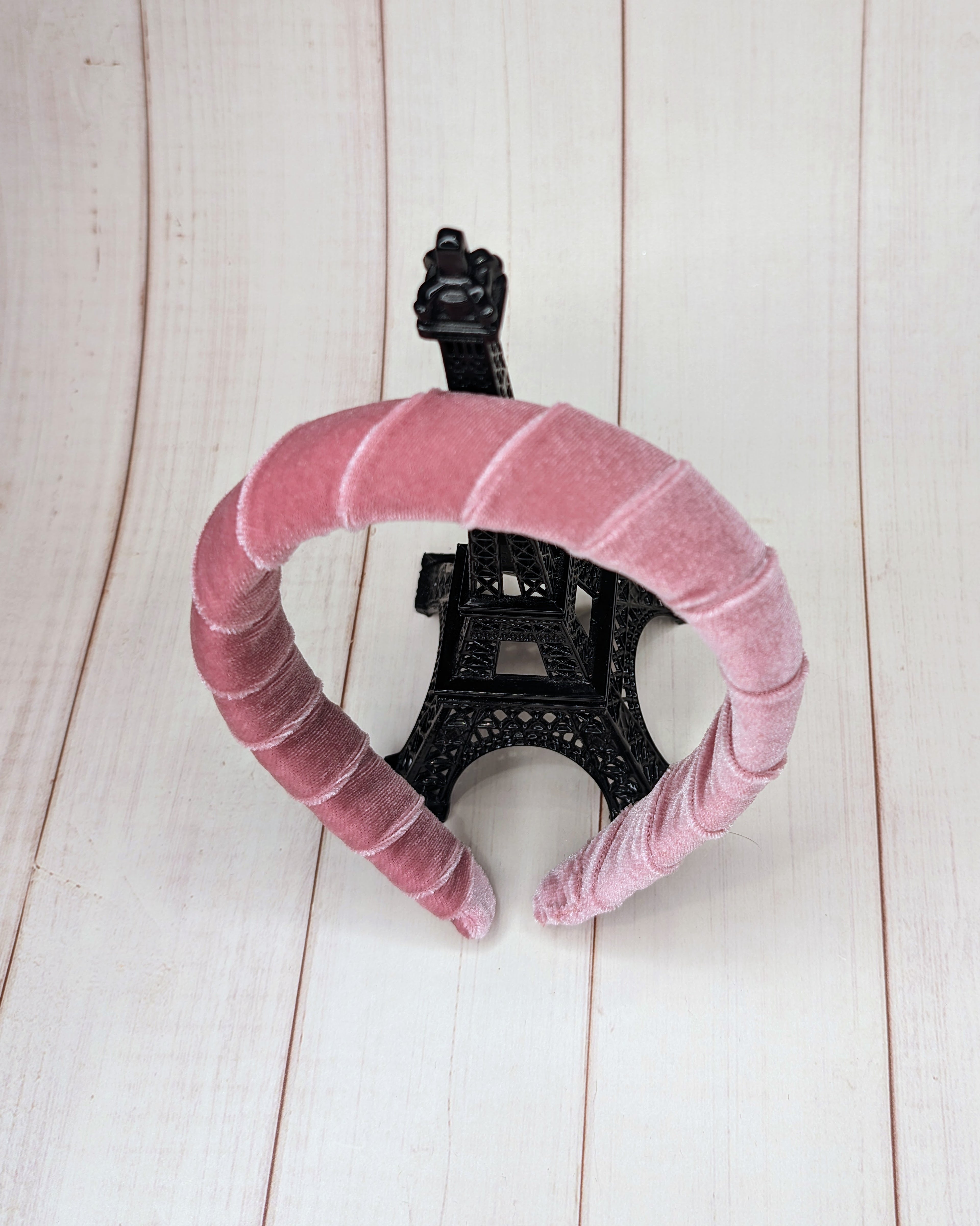 dusty rose velvet headband