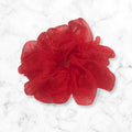 Red Crystal Organza Scrunchies