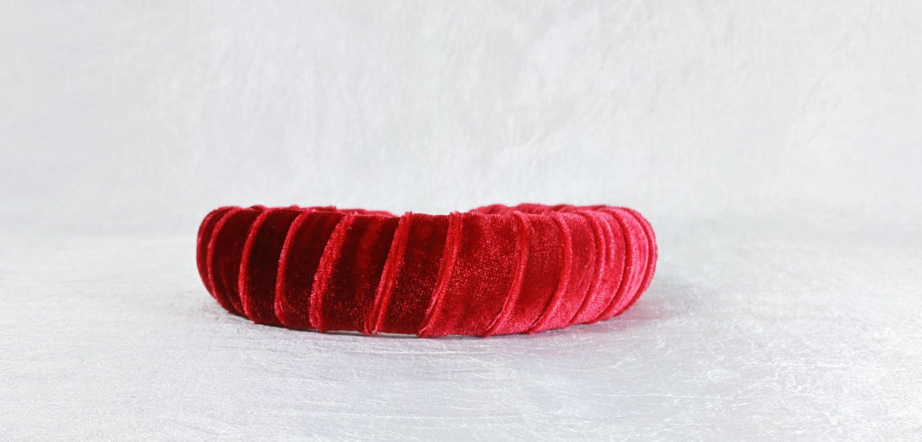 Red Velvet Padded Headband