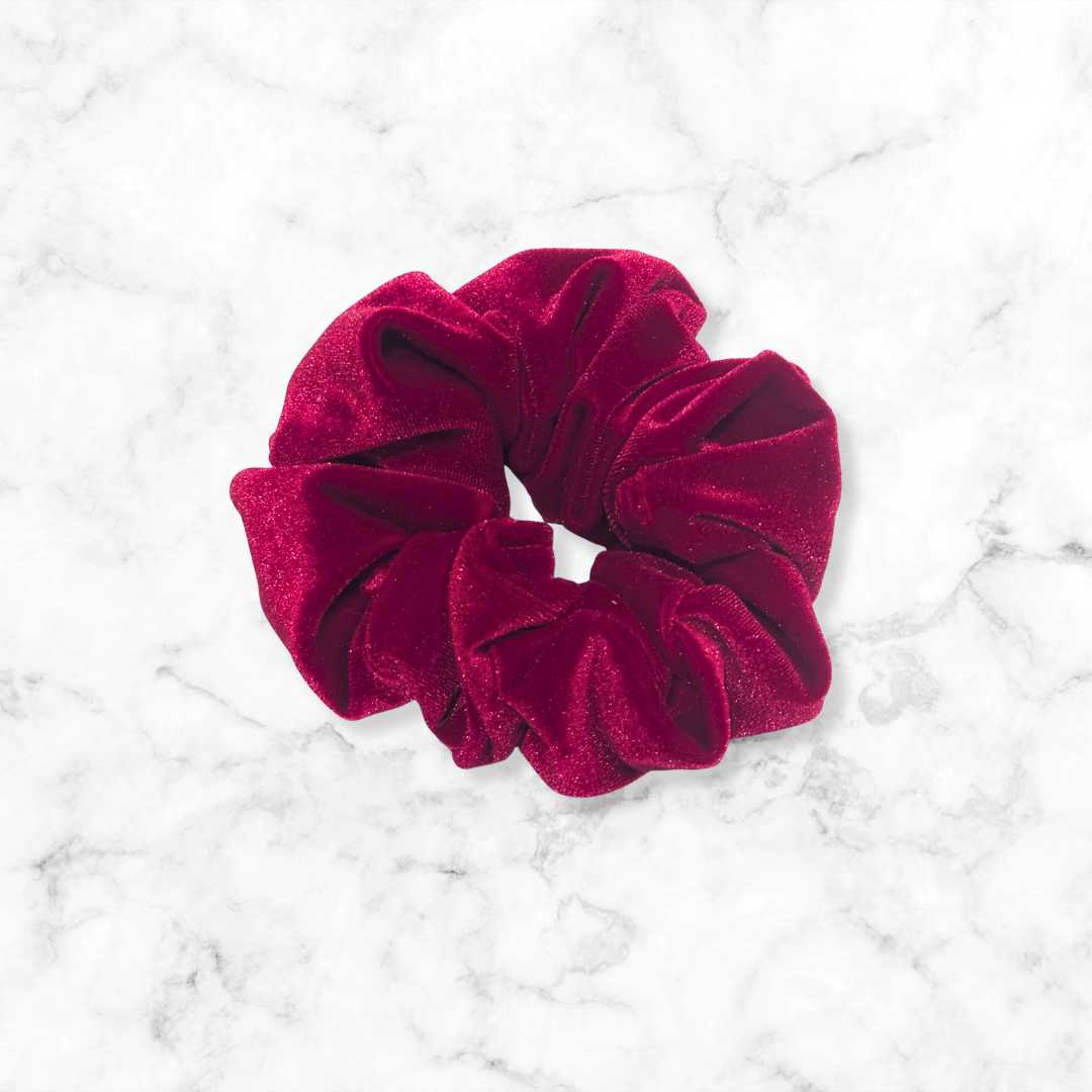 Red Velvet Scrunchy with Classic Elastic