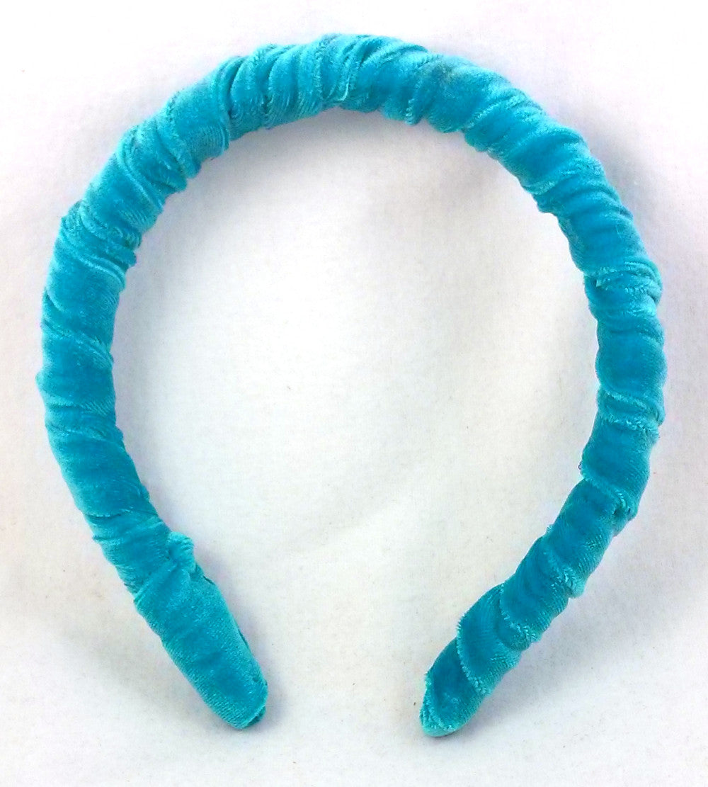 Turquoise Velvet Padded Headband