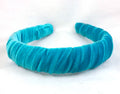 Turquoise Velvet Padded Headband