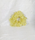 Yellow Organza Hair Scrunchy