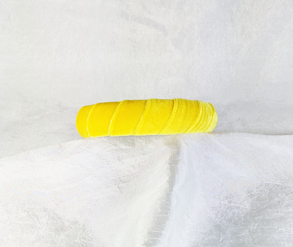 Yellow Velvet Headband