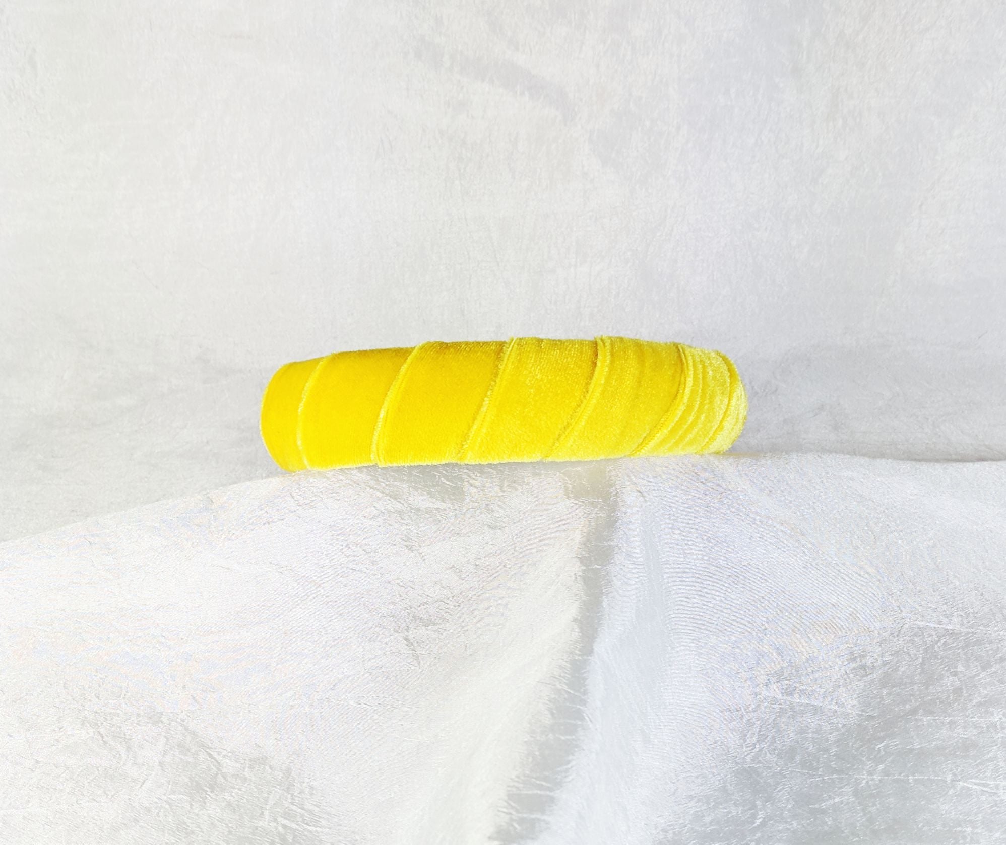 Yellow Velvet Headband