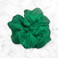 Kelly Green Organza Scrunchy - Perfect for St. Patrick's Day!
