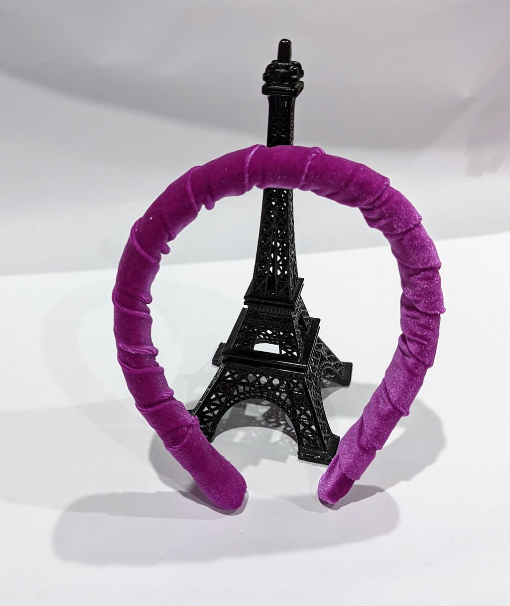 orchid velvet headband