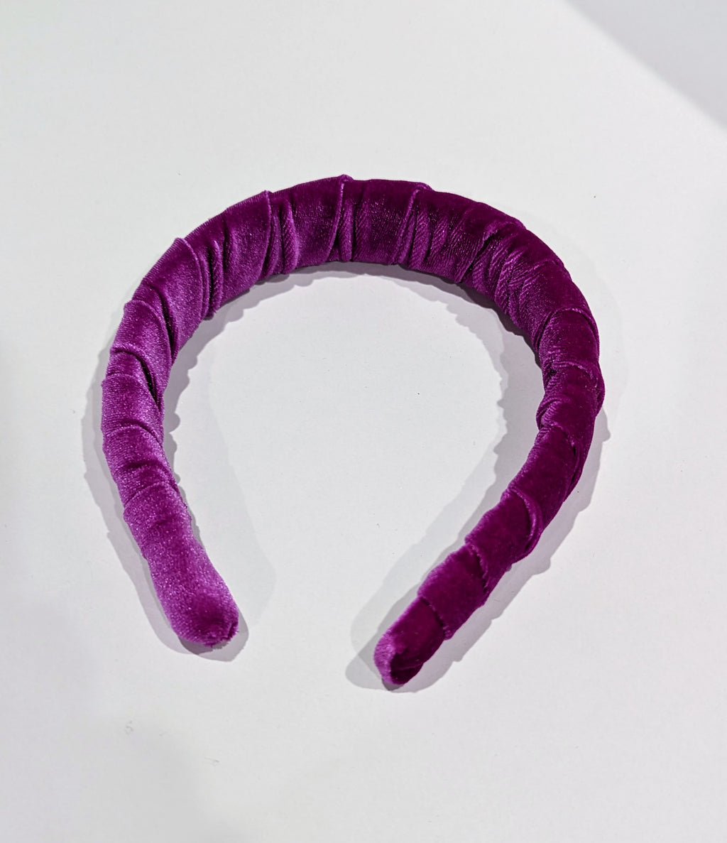 orchid velvet headband
